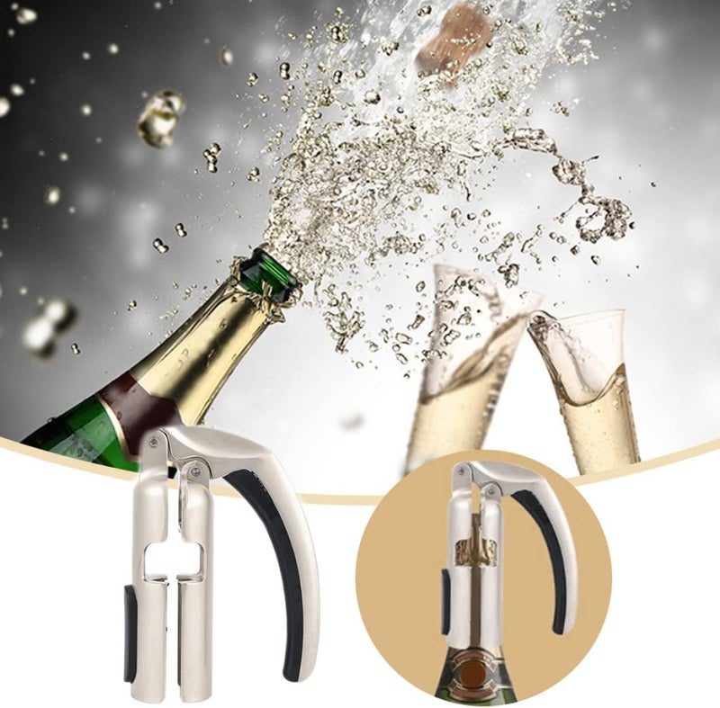 woobles Sparkling Wine Cork Puller, Champagne Bottle Opener Sparkling Wine Cork Puller Wine Corkscrew for Home Bar, Champagne Bottle Opener - Image 4